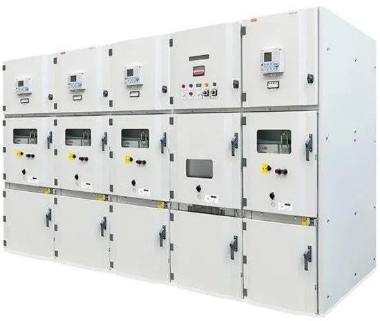 MV switchgear panels in industrial facility
